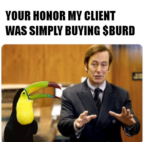 BBurdbrane36462's tweet photo. guilty $BURD 6eN5dHixUx1YCZ7CT7SQZWvSoc9V5xPf6Q97u4kwpump https://t.co/M9krkLTORo