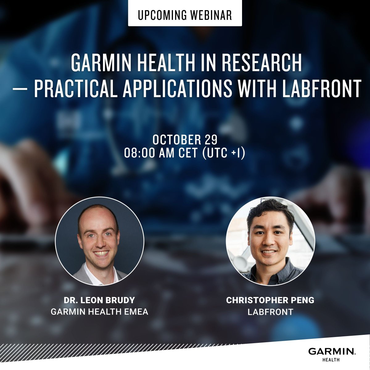 labfront1's tweet image. Join our Garmin Health x Labfront Webinar October 29: Garmin Health in Research — Practical Applications with Labfront

Discover how researchers are using high-resolution wearable data in real-world studies, with insights from our CEO @CPeng. 

Register: garmin.com/health/webinar…