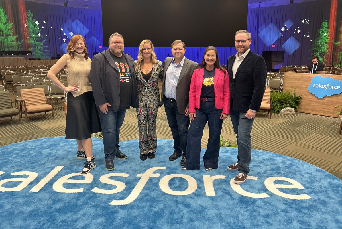 SalesforceAdmns's tweet photo. ✨ The energy was electric at the #DF25 Admin Keynote, and soon you can experience it too.

Tune in tomorrow morning at 9 a.m. PT on Salesforce+ to watch @MikeGerholdt, @GillianKBruce, @TiaanK, @LisaMDick, and @SalesforceK8 share demos, announcements, and tools to help you power the Agentic Enterprise: https://t.co/Al48DmxFaR