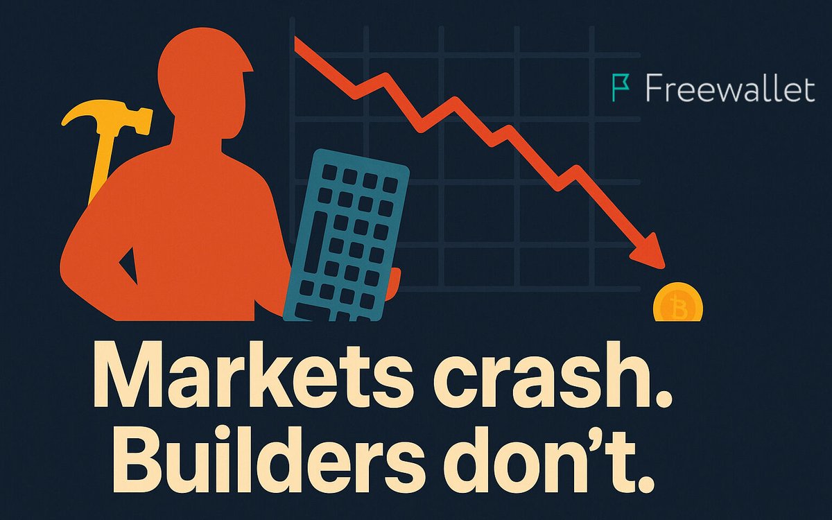 freewalletorg's tweet photo. 📉 Markets crash. Builders don’t.
If you’re still here, you’re early — and you’re in it for the right reasons. 🚀
💬 What keeps you building, learning, or HODLing through the dips?
Freewallet — here for you in every market cycle. 🔑
#BearMarketBuilders #Crypto #Web3 https://t.co/K63vUCLnsE