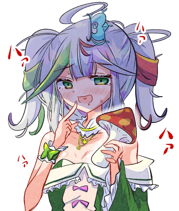 これは描いたものの、お蔵入りになっていたキノコ持つちゅみゃーん #ぴくちゅみ