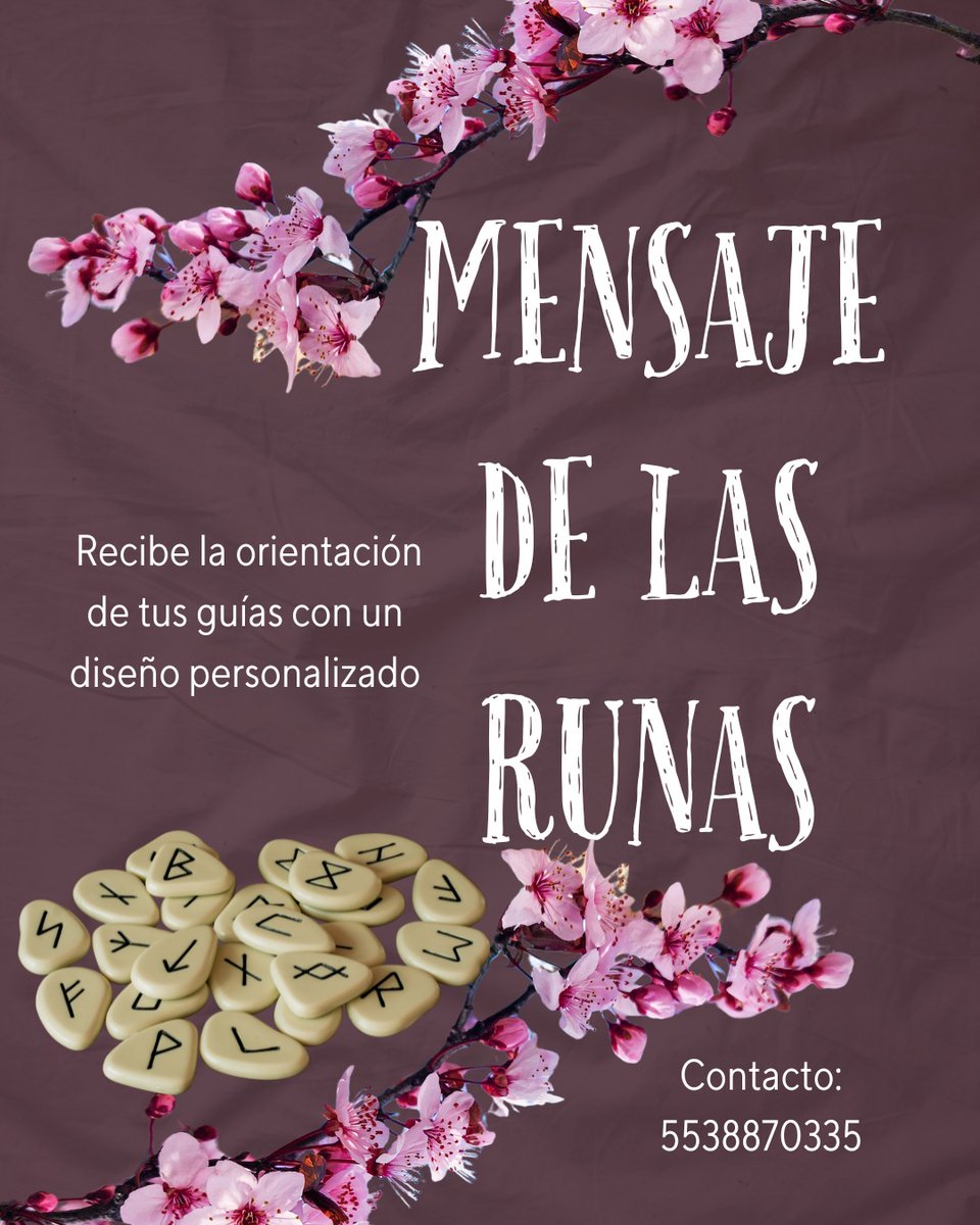 A veces el alma solo necesita una señal amable. Estoy haciendo mensajes rúnicos personalizados: una lectura breve, simbólica y amorosa para acompañarte con claridad y ternura.Recibes una interpretación única  un diseño imprimible. Escríbeme 
#lectura #martes #magia