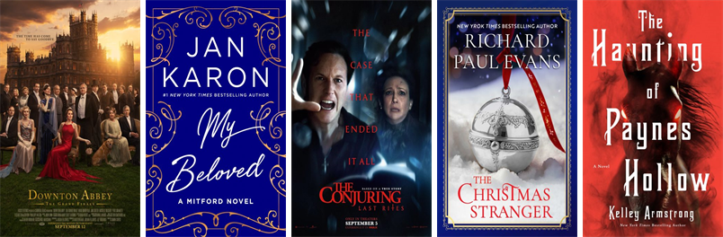CHBoothLibrary's tweet image. This week the Cyrenius H. Booth Library has 62 new books and four new movies. New items include Downton Abbey, My Beloved, The Conjuring, Freakier Friday, The Christmas Stranger, The Morning Show, The Haunting of Paynes Hollow, and Brigands & Breadknives. wowbrary.org/nu.aspx?p=3076…