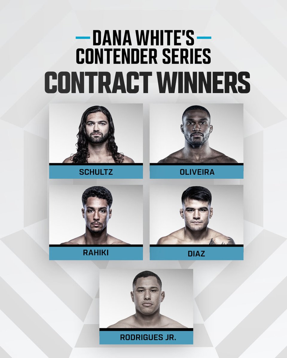 ufc's tweet image. Last contracts of the #DWCS season ✍️

Congrats to our newest members of the UFC roster!!