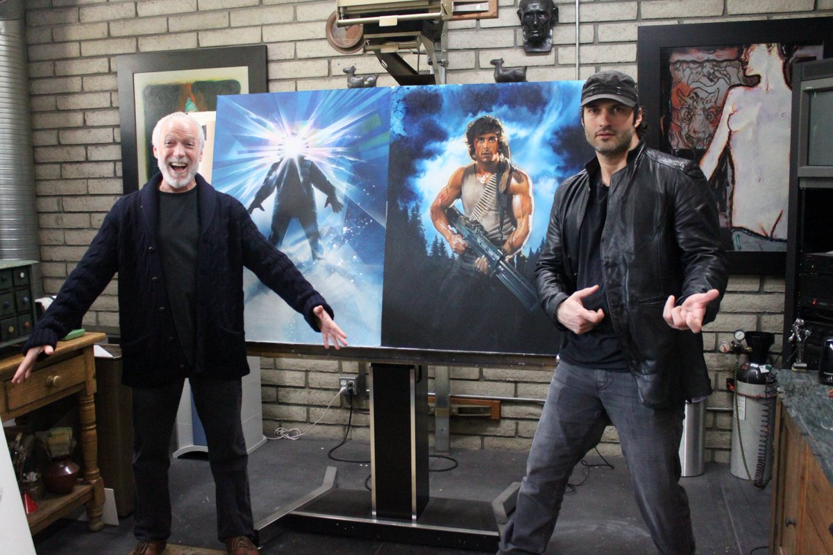 Rodriguez's tweet image. Drew Struzan was such an amazingly talented and warm hearted guy. Greg Nicotero told me Drew was selling his originals back in 2011,  so I went to Drew’s studio with the intention of buying the Spykids art he made back in 2000. Drew was so generous, he refused to have me pay for…