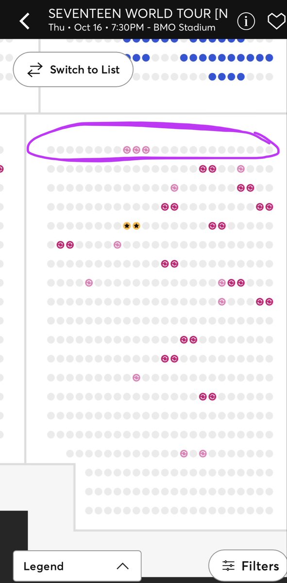 stgramirez's tweet image. (WTS) 2 soundcheck vip tickets for seventeen Day 1 (10/16) at BMO stadium, LA

section: B2 
row:20 
seats: 23-24
selling: $500 each (selling because i found day 2 tickets with better seats)

payment: paypal/venmo &amp;amp; can facetime for proof! 

#wts #SEVENTEEN_THECITY_LA2025