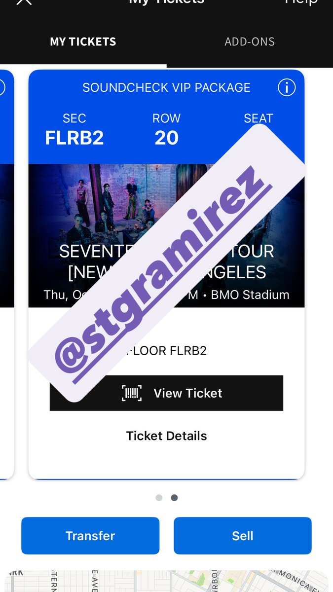 stgramirez's tweet image. (WTS) 2 soundcheck vip tickets for seventeen Day 1 (10/16) at BMO stadium, LA

section: B2 
row:20 
seats: 23-24
selling: $500 each (selling because i found day 2 tickets with better seats)

payment: paypal/venmo &amp;amp; can facetime for proof! 

#wts #SEVENTEEN_THECITY_LA2025