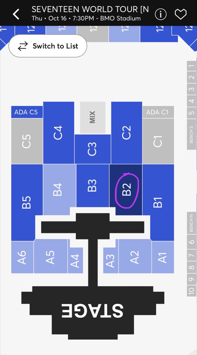 stgramirez's tweet image. (WTS) 2 soundcheck vip tickets for seventeen Day 1 (10/16) at BMO stadium, LA

section: B2 
row:20 
seats: 23-24
selling: $500 each (selling because i found day 2 tickets with better seats)

payment: paypal/venmo &amp;amp; can facetime for proof! 

#wts #SEVENTEEN_THECITY_LA2025