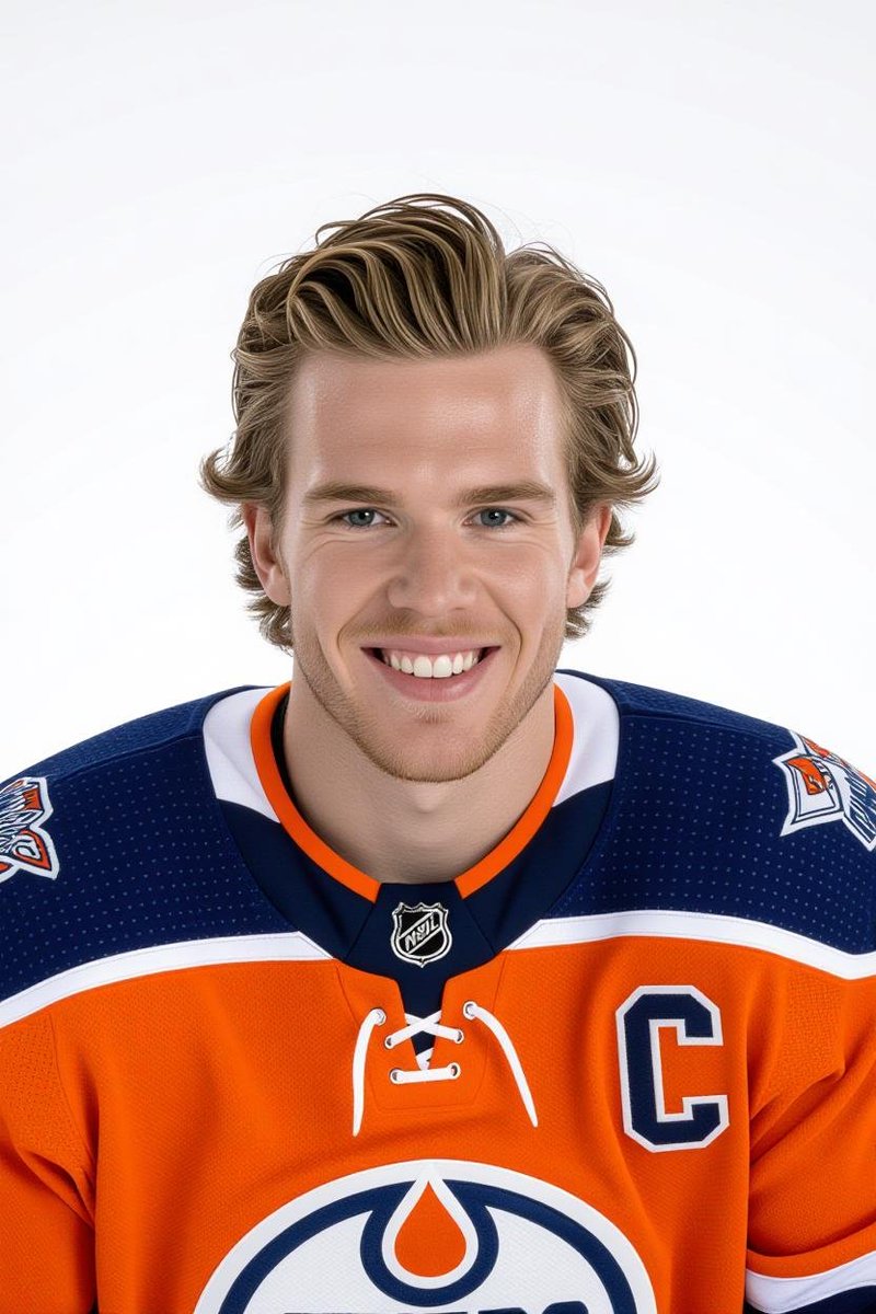 JordanMcco57809's tweet photo. Kind of wierd how Connor McDavid looks the exact same in all AI generated @grok pictures, yet they are all wrong and don't look like him at all. https://t.co/PLUqbOZGEc