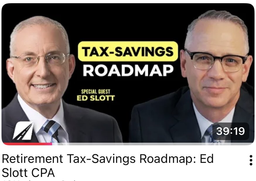 Retirement Tax-Savings Roadmap: Ed Slott CPA youtu.be/wJ7VN2pvCbw?si… via <a href="/YouTube/">YouTube</a>