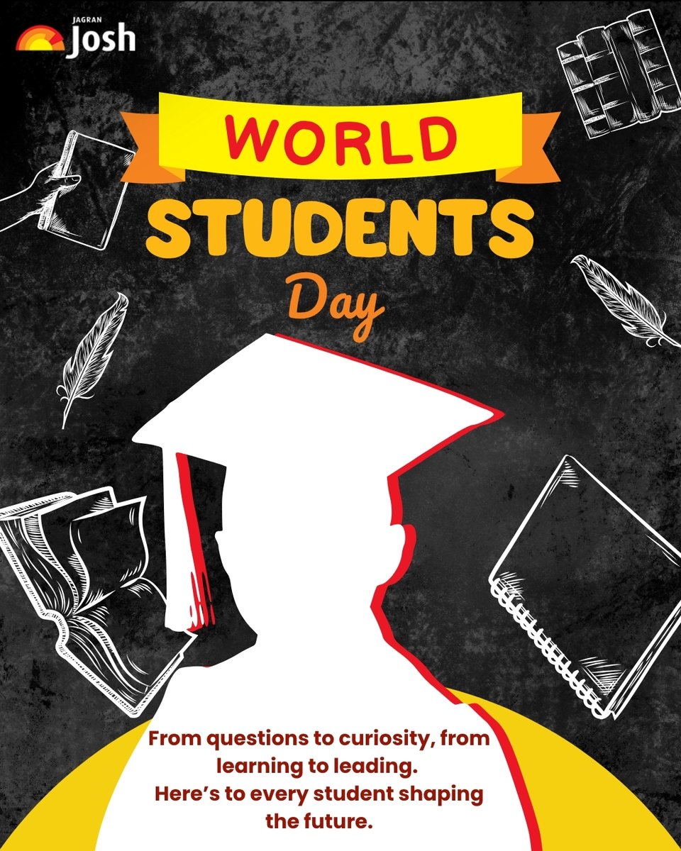 Jagranjosh's tweet image. Every great change begins with a curious student. 🌍✨
Keep learning, keep growing, the future is yours to build. 💪📚

#WorldStudentsDay #Inspiration #KeepLearning #StudentLife #EducationMatters #dreambigger
