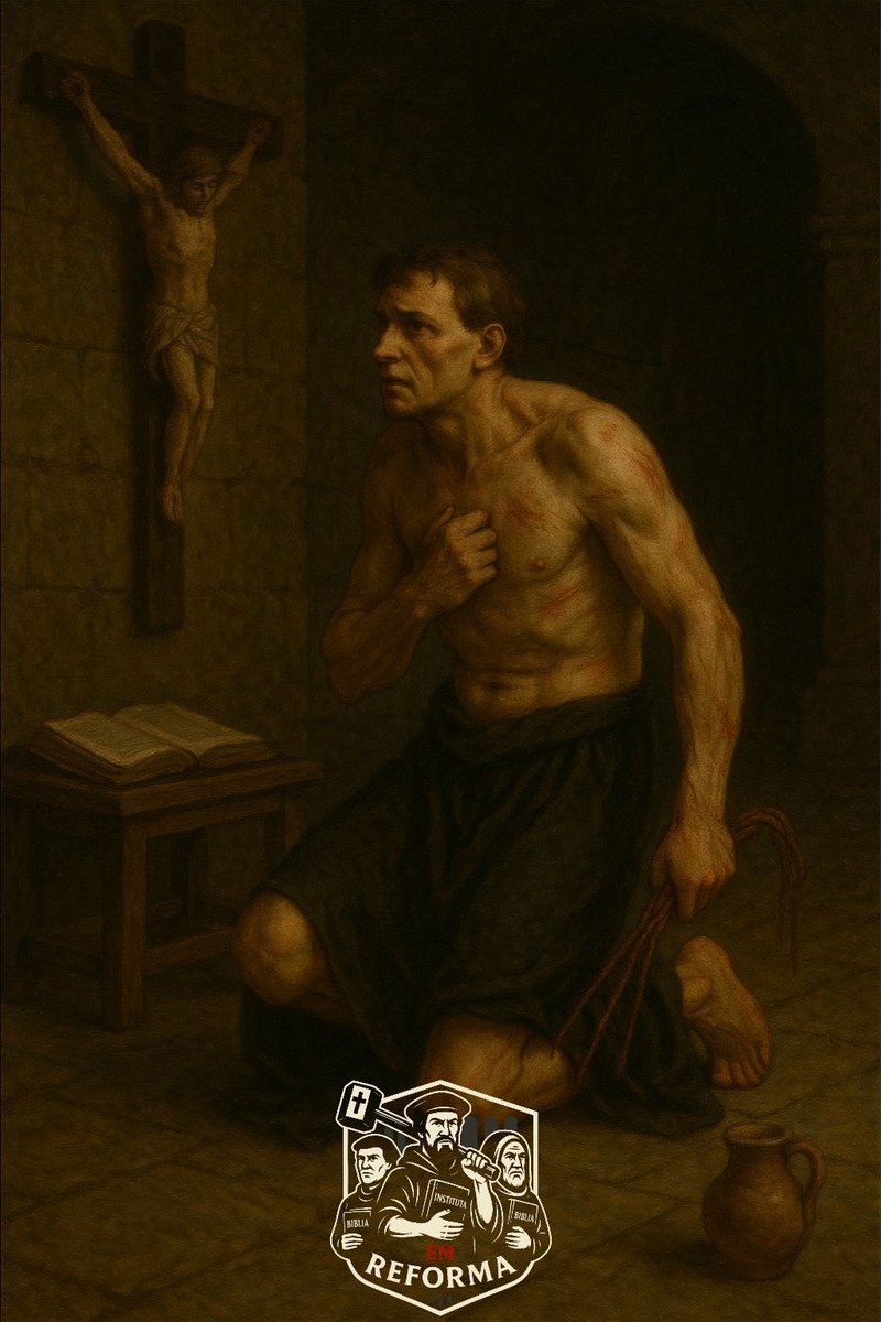 EmReforma_'s tweet image. “Jejuei até quase morrer de fome. Ajoelhei até meus joelhos se tornarem calos. Mas o que encontrei? Um coração ainda mais distante de Deus.”
— Martinho Lutero