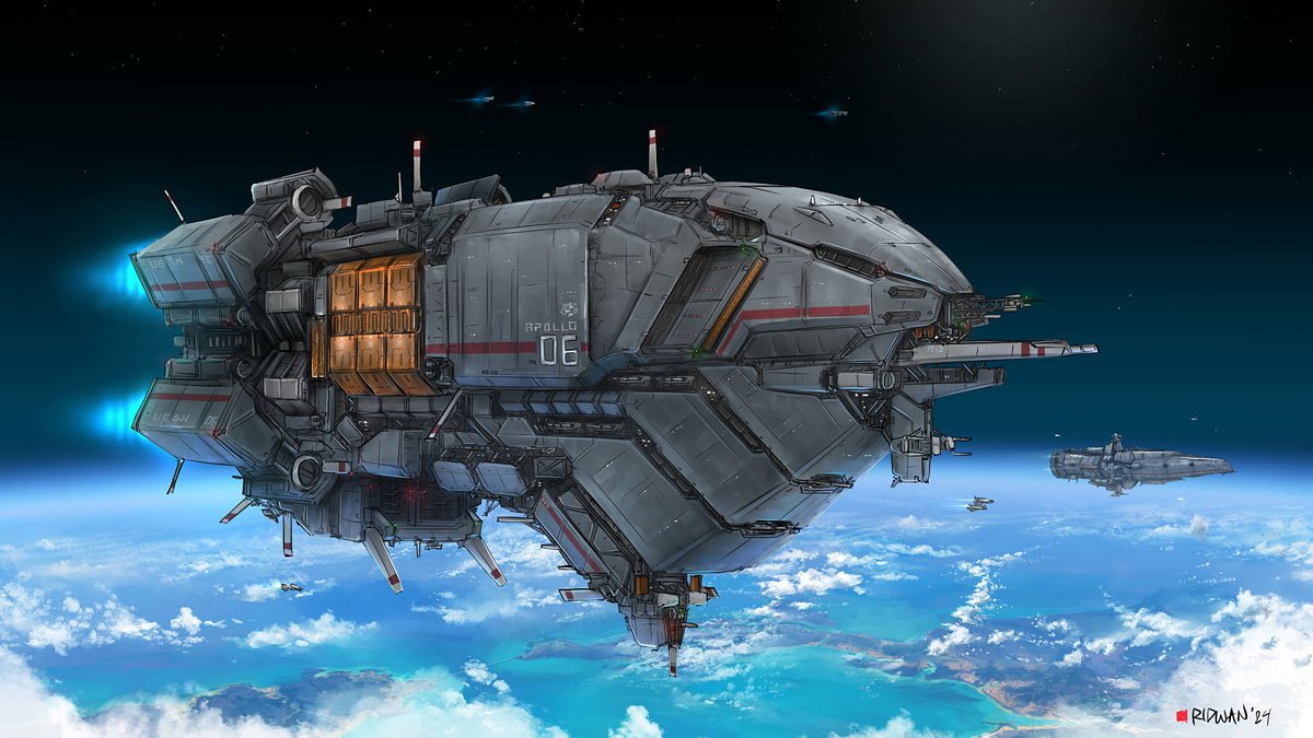 meganerid's tweet image. Yo it's #PortfolioDay again!
I'm Ridwan, I draw various things, 2D and 3D. Here's some of my random scifi stuff!