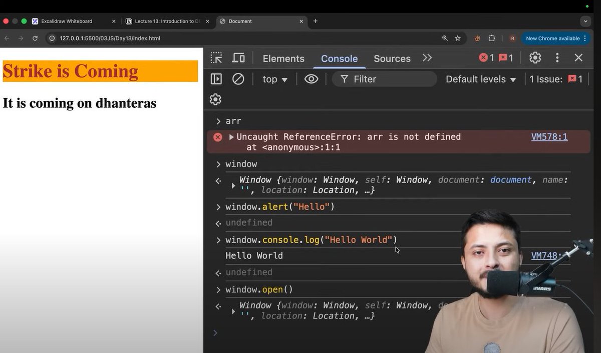 i_am_Jrdev's tweet image. Day 2️⃣8️⃣ of Defence course by  @rohit_negi9  @CoderArmy 
Learning 👇
DOM(Document Object Model) Manipulation in JavaScript
🔵How to select any element using JavaScript 
🔵changed the selected element using JavaScript
🔵 What is the Window object in JavaScript
