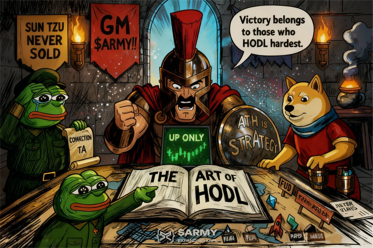 GM Fam!

The Art of HODL = The way of $ARMY
