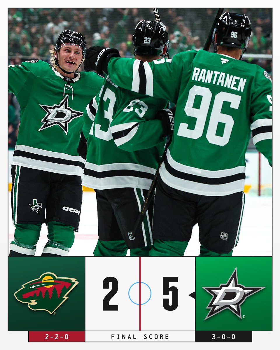 THE STARS REMAIN UNDEFEATED ⭐️ #NHLFaceOff