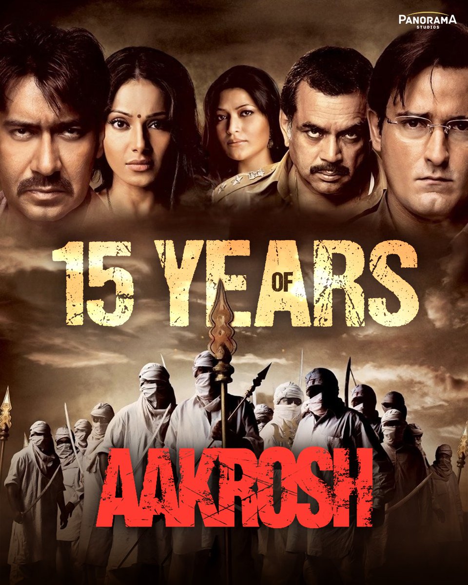 PanoramaMovies's tweet image. Truth. Torture. Trial. Aakrosh captured it all... brutally, honestly 💪

15 Years Of Aakrosh 

@ajaydevgn #AkshayeKhanna @bipsluvurself
#ReemaSen @SirPareshRawal #PankajTripathi
#JaideepAhlawat @amitapathak @priyadarshandir @KumarMangat