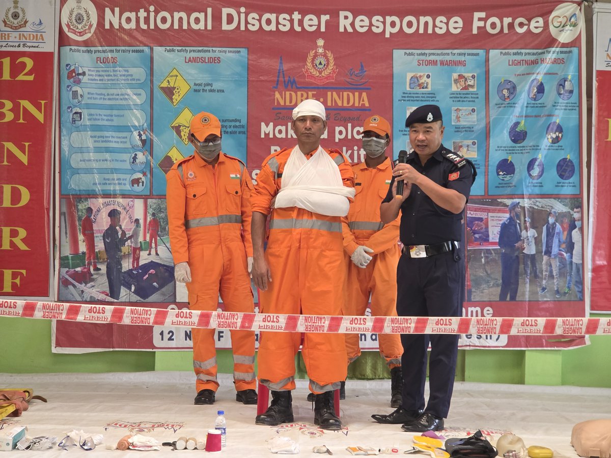 12bnndrf's tweet image. 12NDRF conducted #CommunityAwarenessProgram at Youth Hall, Tuensang Village #Nagaland to empower and educate on disaster preparedness and response. Around 70 persons were Benefitted. Together, let's build resilience and save lives.
#NDRF4U #BePrepared