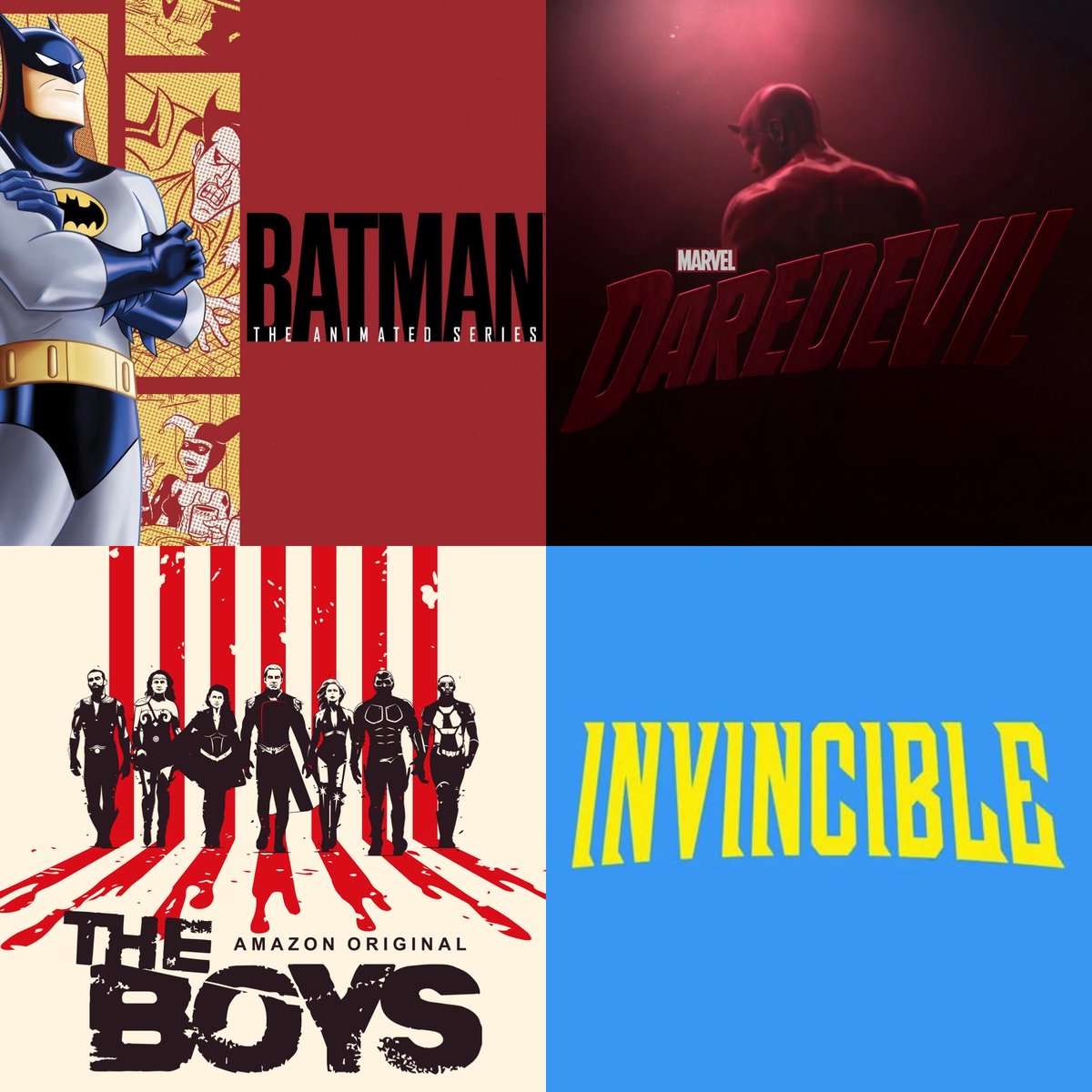 RoyalMaj3sty's tweet image. The Mount Rushmore of Comic Book Shows…