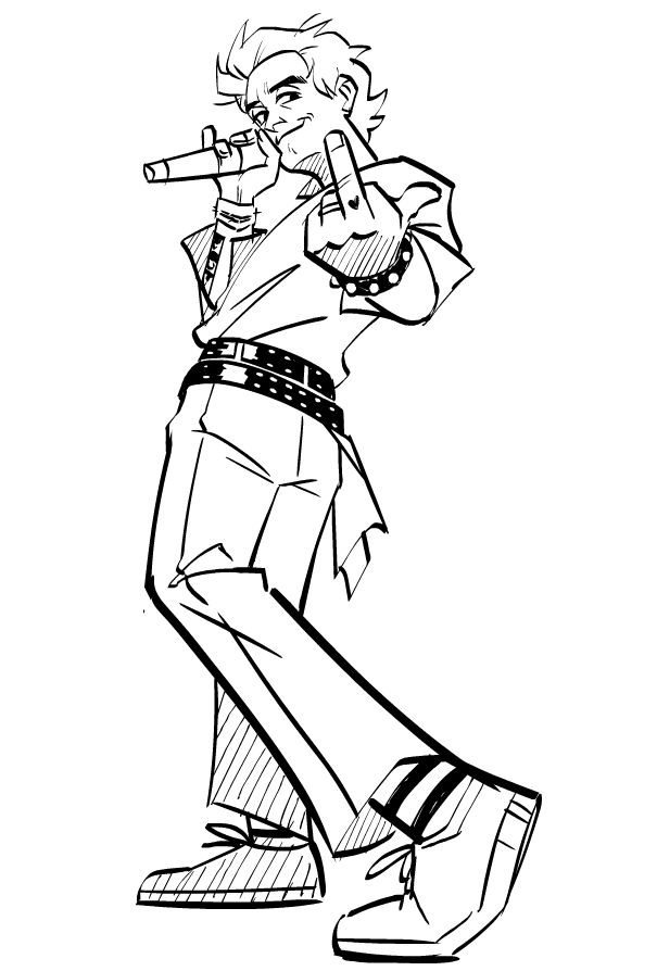 anyway i'm super late at re-drawing that one photo but i had fun, i kinda wanna colour this🤔