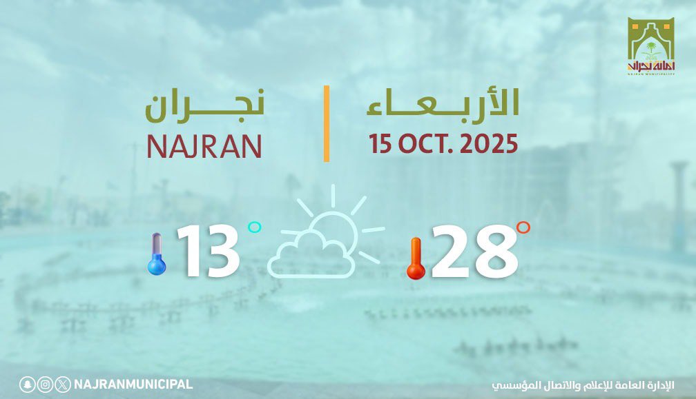 صباح الخير 🌤️ 

#أمانة_منطقة_نجران