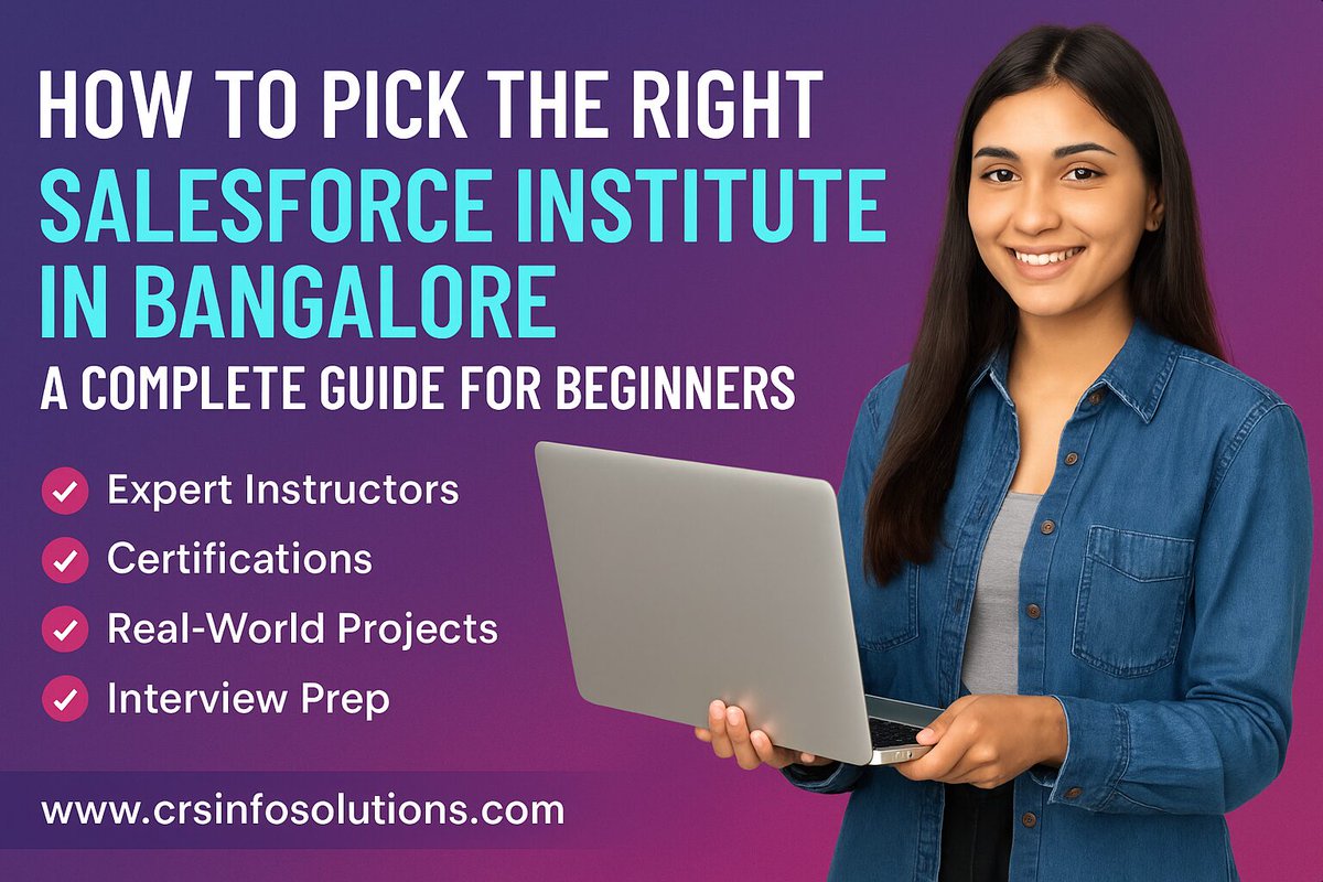 crsinfosolution's tweet image. How to Pick the Right Salesforce Institute in Bangalore — A Complete Guide for Beginners
If you are looking for the best institute to...
crsinfosolutions.com/how-to-pick-th…
#SalesforceCourse