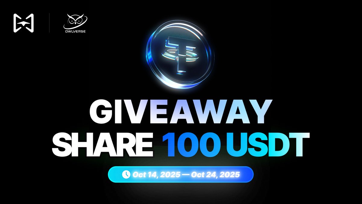OwlVerse_E's tweet photo. Round 2 Surprise is LIVE!
OwlVerse × TrendX Giveaway continues!
The next wave of our $100 USDT community giveaway is here — don’t miss it!
Participate now on QuestN: https://t.co/d3ohOA6rua
Join the fam in just 2 simple steps:
> Follow @OwlVerse_E & @TrendX_official on X
> Join both Telegram communities
📅 Ends Oct 24
#OwlVerse #TrendX #Giveaway #QuestN
