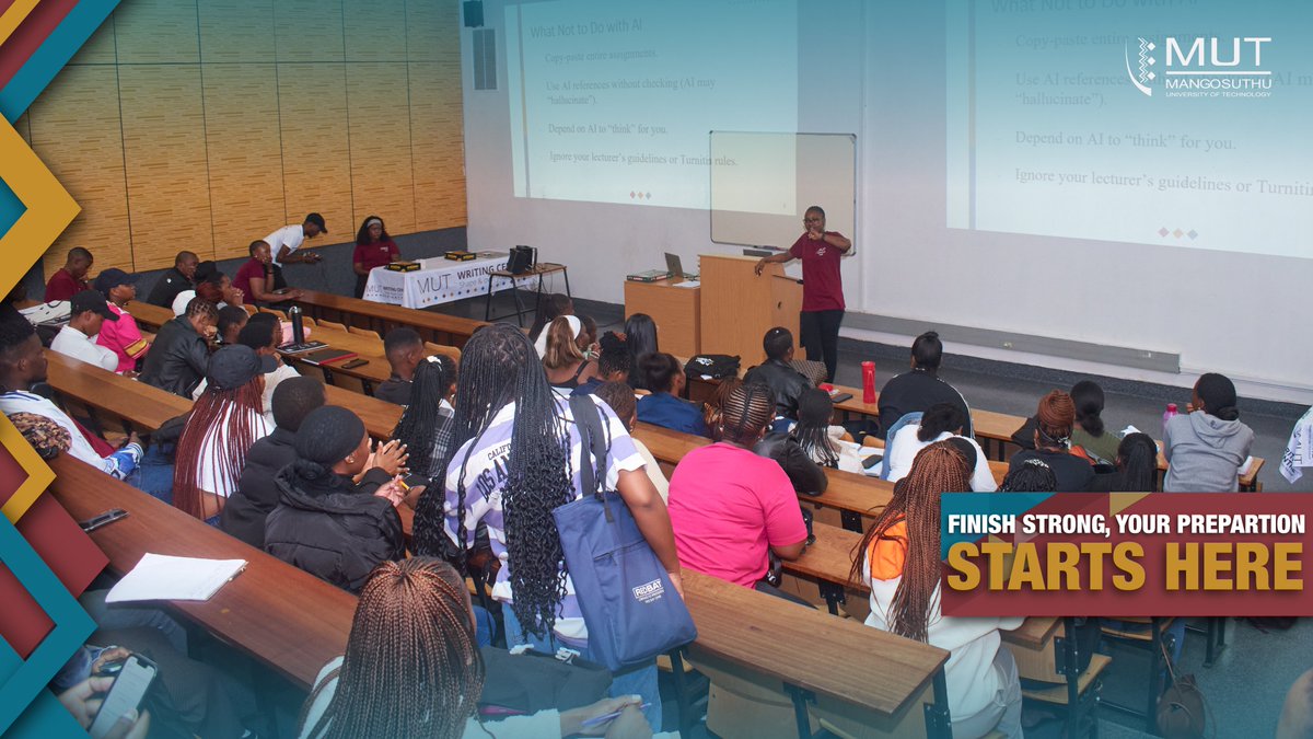 ✨ Great endings begin with strong preparation.

Whether it’s revising notes or sharpening your focus, now’s the time to give it your all. Success starts with how you prepare and MUT is with you every step of the way. 💪📚

#FinishStrong #MUT #StudentSuccess #StudyMotivation