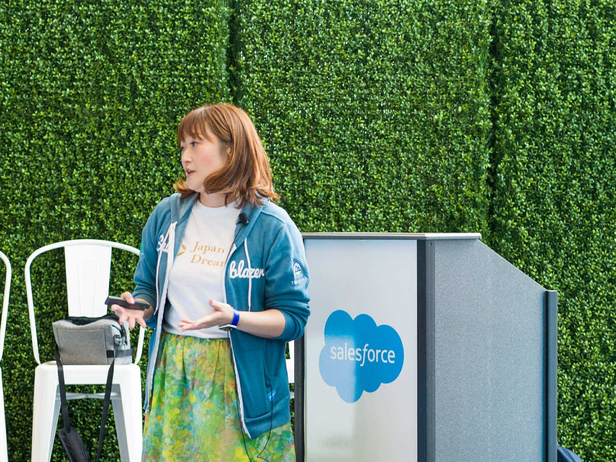 fumino_ten's tweet image. For my very first Dreamforce session, I chose to wear this beautiful skirt called “Trip” by @HERALBONY.
It’s a piece of art from Japan that made me feel strong, confident, and proud to represent inclusion on stage.
Wearing “Trip” reminded me that every journey starts with a…