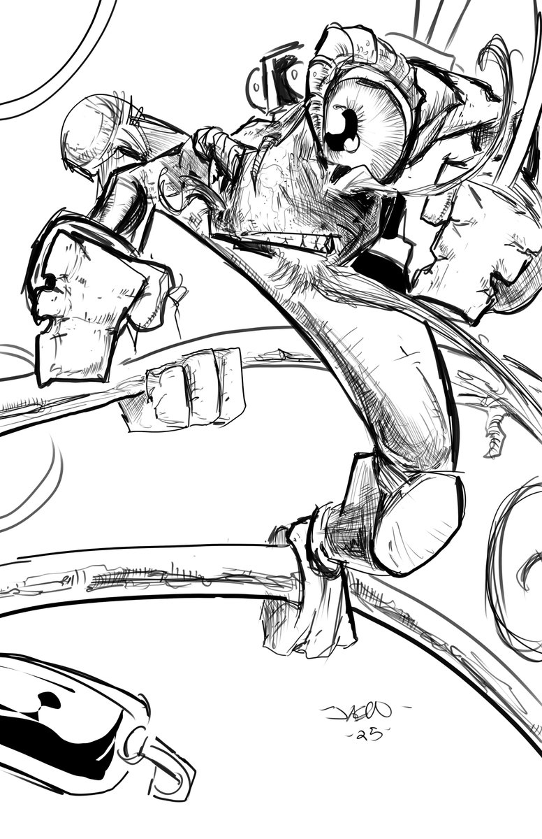 unhingedent's tweet image. #digitalart #wip #indiecomics #comics 
.
indiegogo.com/projects/frog-…