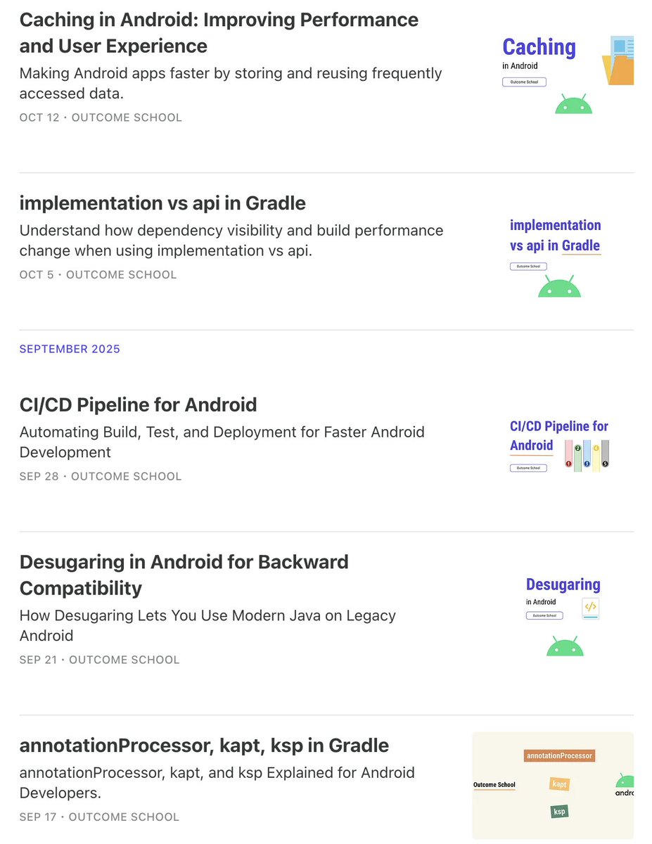 amitiitbhu's tweet image. Learning and applying these will make you a better engineer.
Learn from here: outcomeschool.substack.com
#AndroidDev