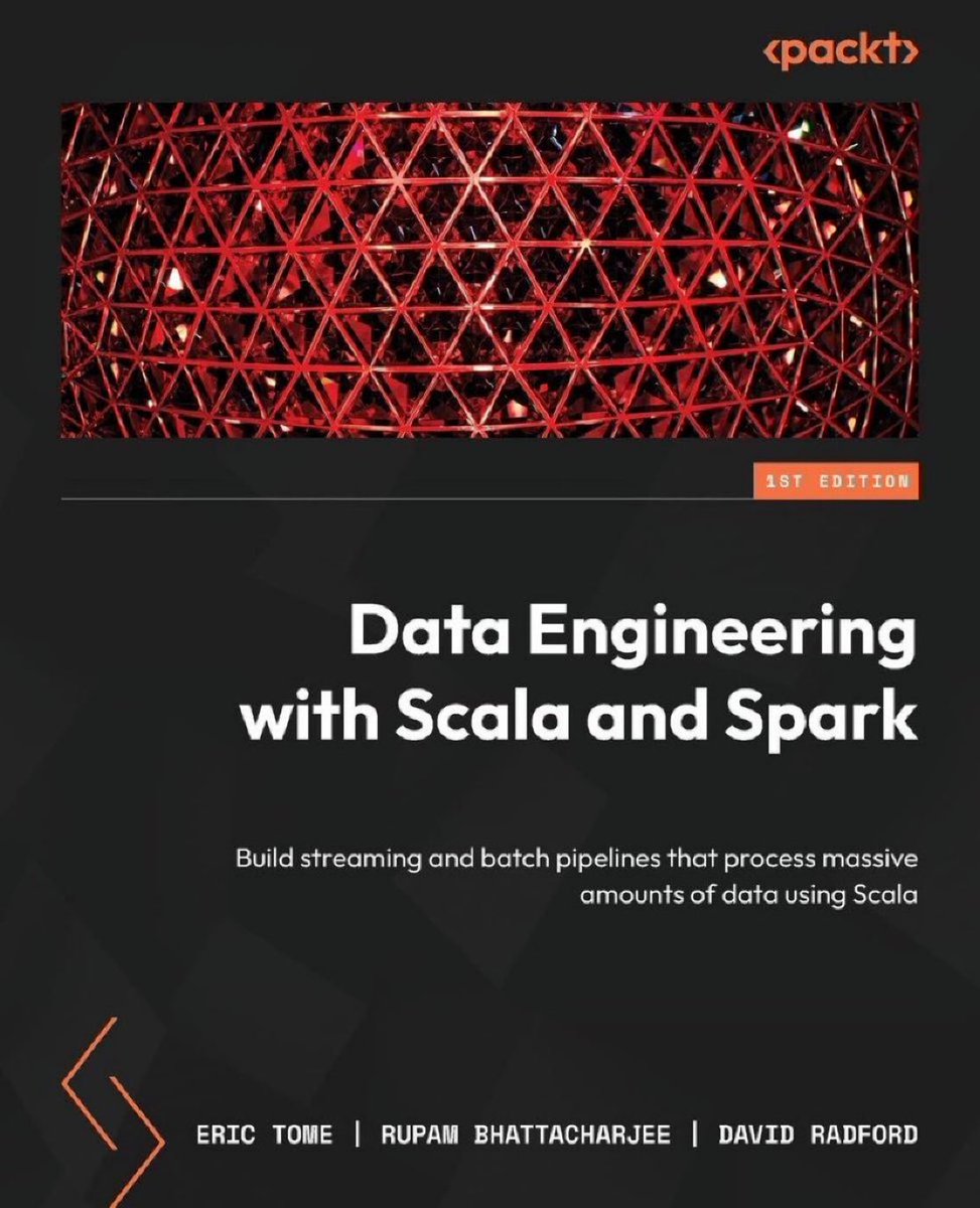 KirkDBorne's tweet image. #DataEngineering with Scala and Spark — Build streaming & batch pipelines to process massive amounts of data: amzn.to/3wdmEhy v/ @PacktDataML
𝒦𝑒𝓎 𝐹𝑒𝒶𝓉𝓊𝓇𝑒𝓈:
🔴Transform data into a clean and trusted source of information for your organization using Scala…