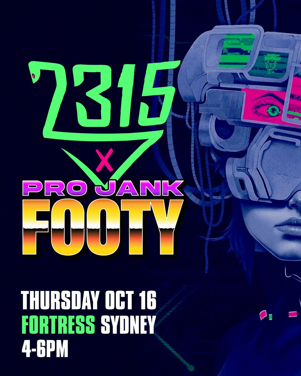 Sydney-siders, before we take on SXSW this Friday and Saturday, we will be at the 2315 Bar inside Fortress tomorrow from 4-6PM for a PRO JANK FOOTY takeover!
 
Come and have a drink on our bar tab and chat to the team 🍻