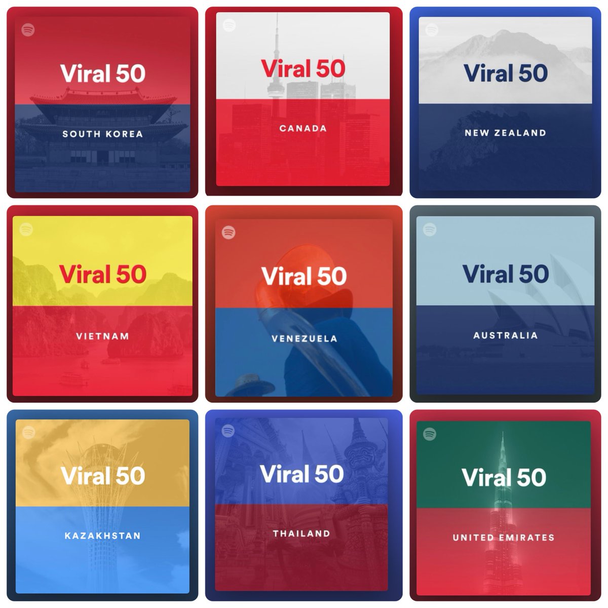 🌍 COUNTRY “VIRAL 50” PLAYLIST LIST

FIND “BLINK” IN THESE PLAYLISTS BASED ON ITS CURRENT RANKINGS —
THEN STREAM &amp; SHARE DIRECTLY FROM THEM! 💙

🌏 #13 Global
▶︎open.spotify.com/playlist/37i9d…

🇭🇰 #4 Hong Kong
▶︎open.spotify.com/playlist/37i9d…

🇨🇱 #5 Chile
▶︎open.spotify.com/playlist/37i9d…

🇹🇼 #8