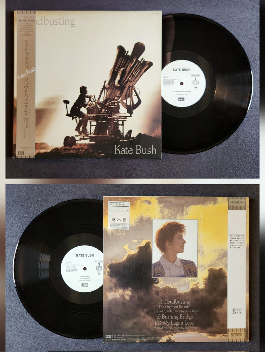 Fabricfromfeat1's tweet image. 40 years ago today, @KateBushMusic released &quot;Cloudbusting”, the second single from her fifth studio album “Hounds of Love”. This was the second of only 2 of the 12&quot; singles ever released in Japan. Here is the white label promo. 
#KateBush #houndsoflove #cloudbusting #Vinylrecords