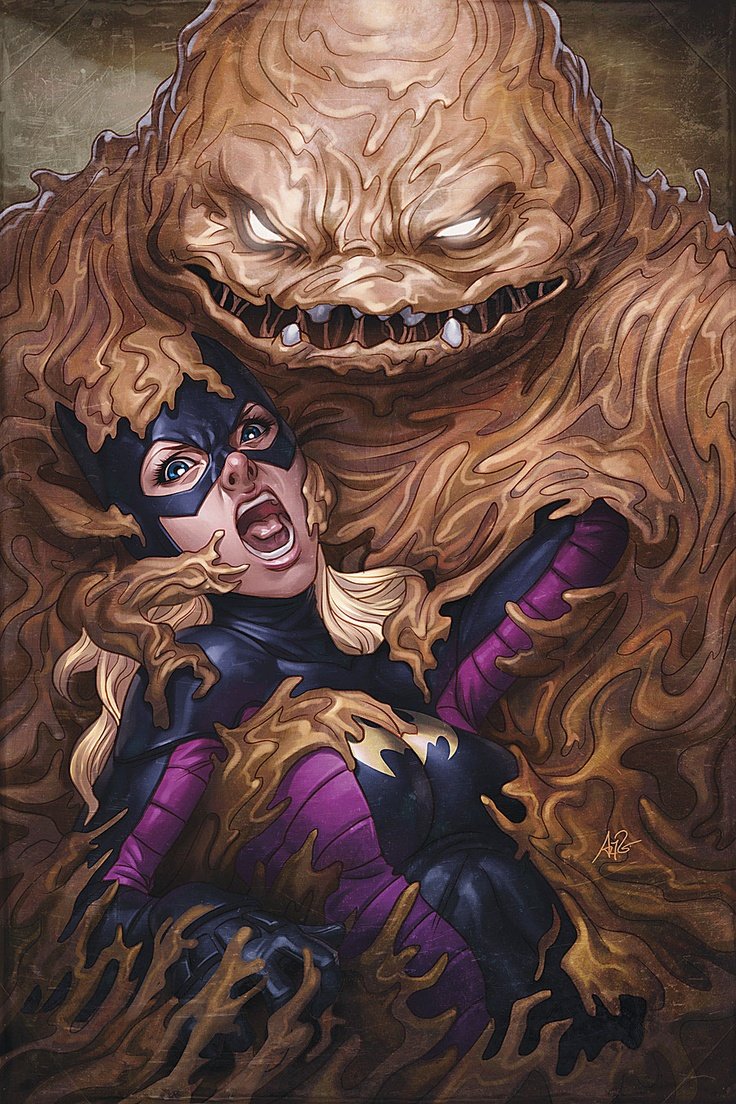 Día #35 posteando una imagen de Clayface 
Con un Clayface Vs Batgirl del artista "Stanley Lau"
(Según Pinterest)