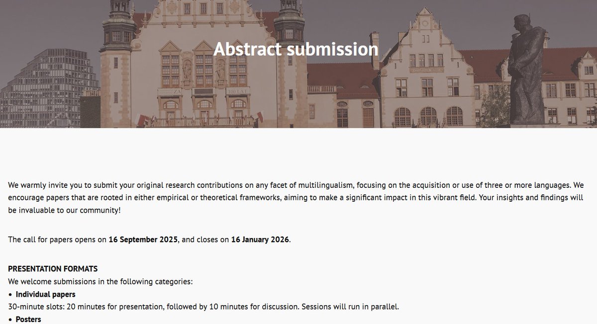 International Association of Multilingualism (IAM) tweet media