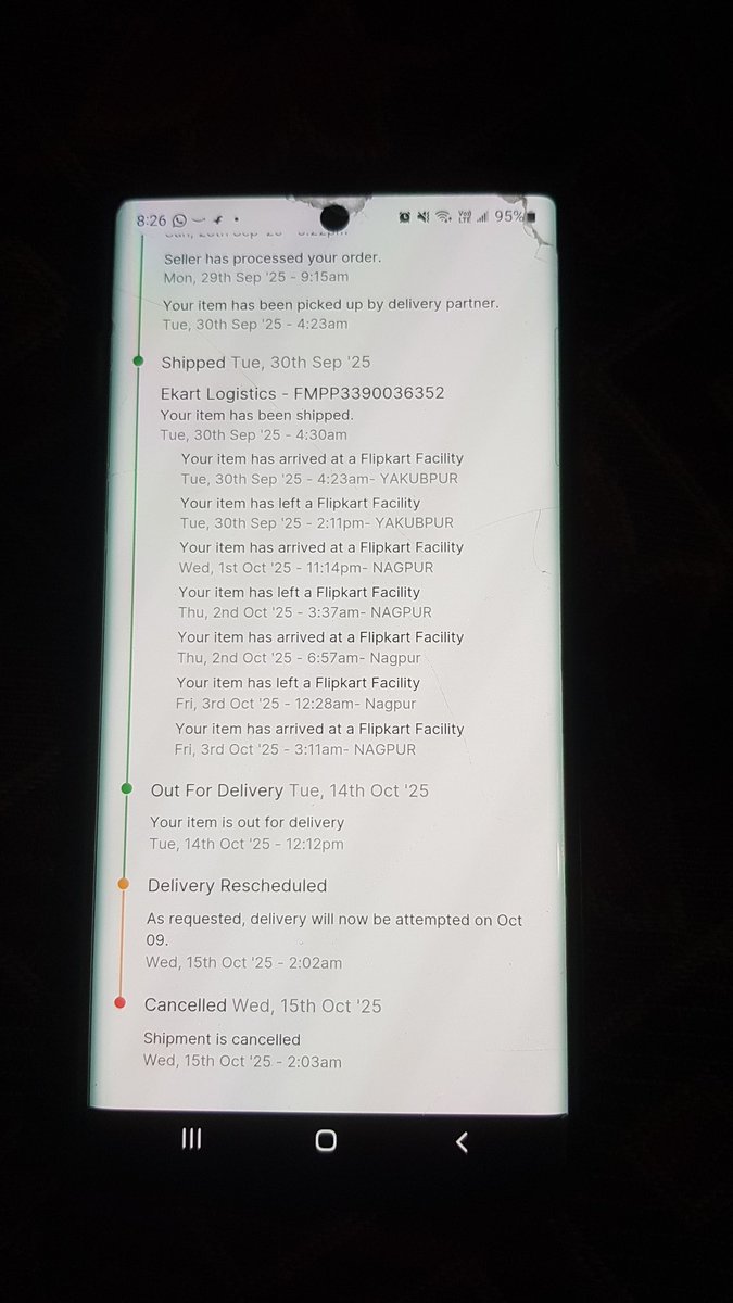 HeManHSK's tweet photo. The horrendous affair of Flipkart https://t.co/gSYoD69TMS