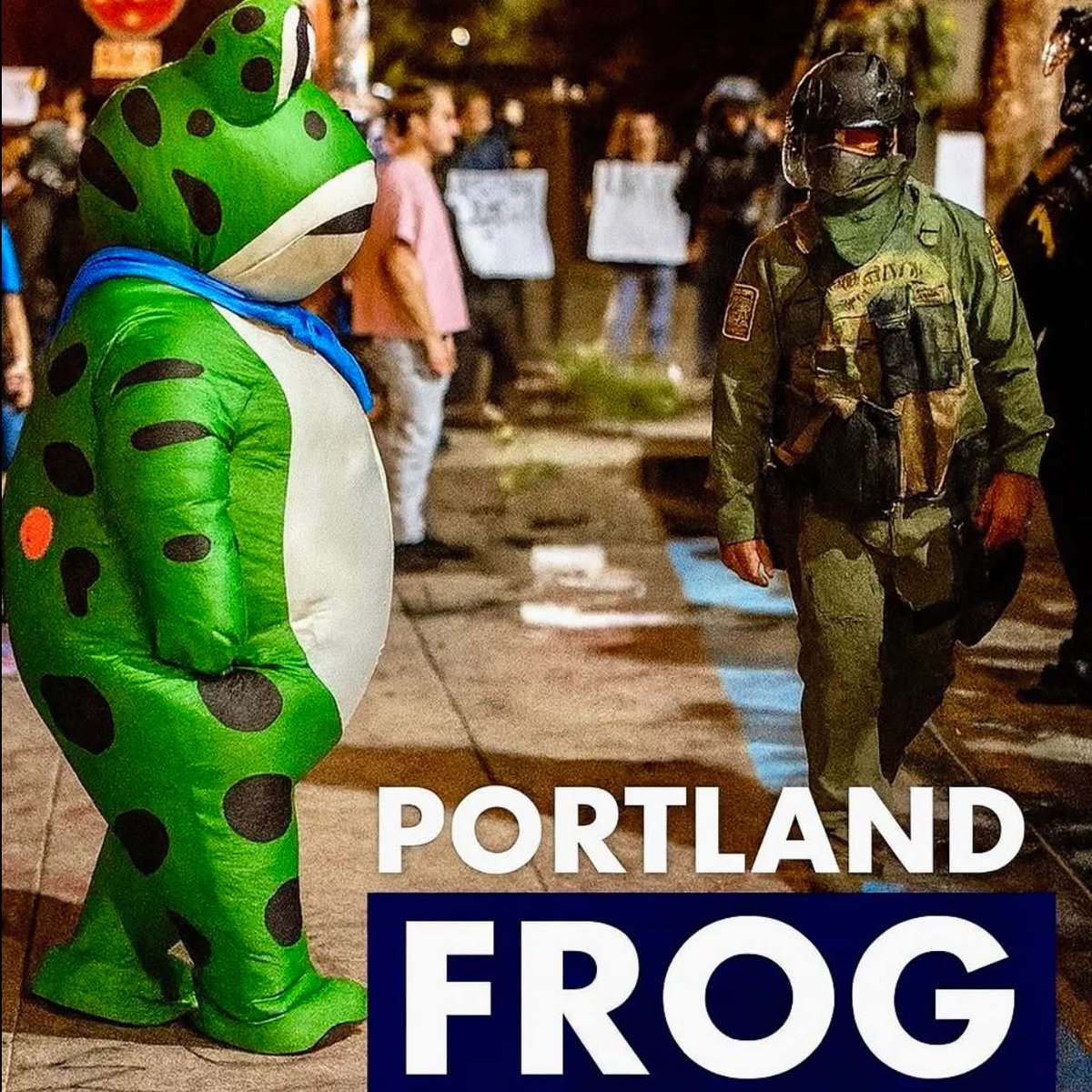 jodikyman's tweet image. This frog has more balls than any Republican in Congress. #FreedomFrog #PortlandFrog 
.@GoguenHarvey