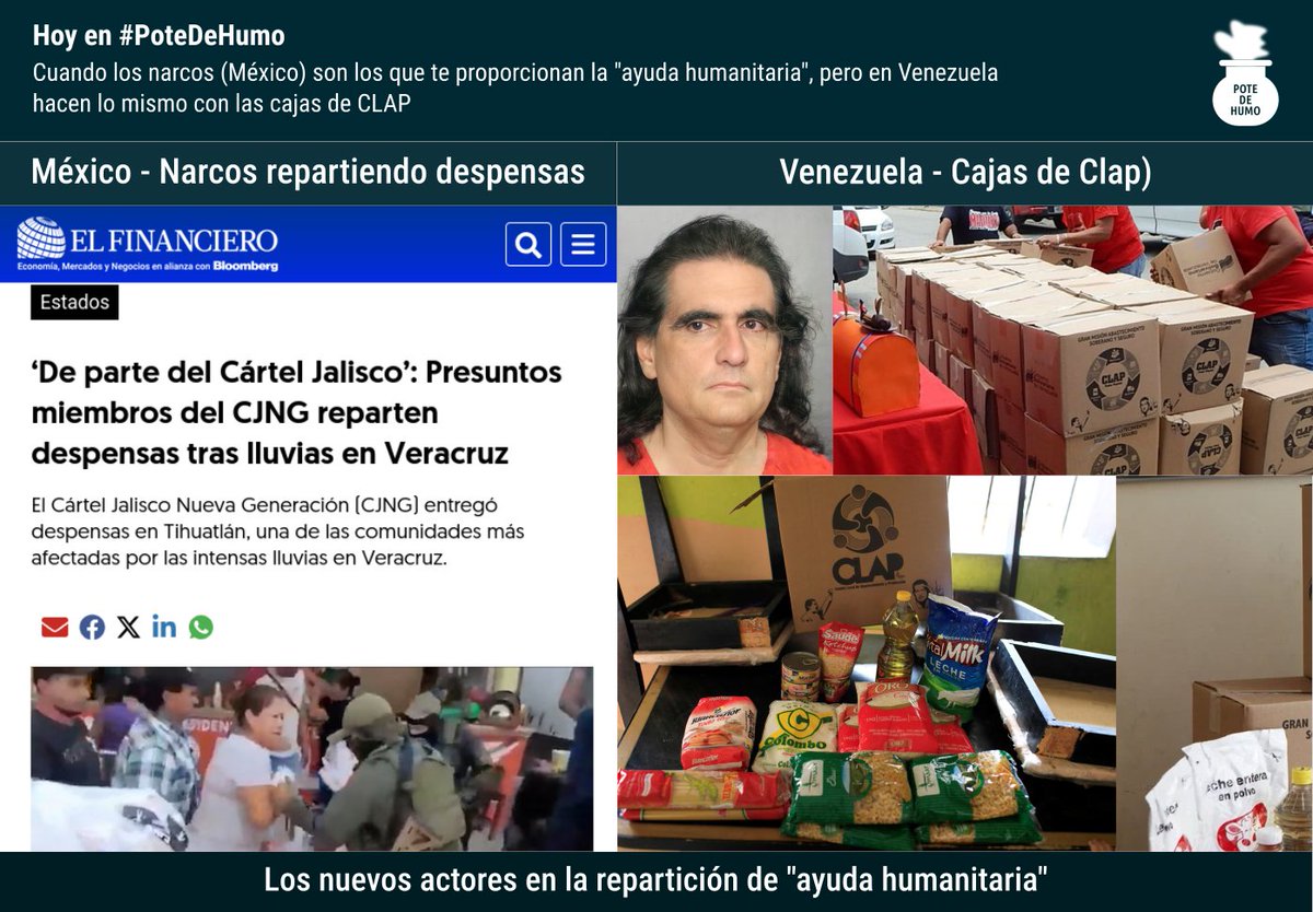 humoparodia's tweet photo. Hoy en #PoteDeHumo
Nuevos actores aparecen en la repartición de "ayuda humanitaria" ¿Qué recuerdos les traen?
Fuente:
- https://t.co/RI0MvCrgtg
#MundoAbsurdo https://t.co/5i0fhXs0Ft