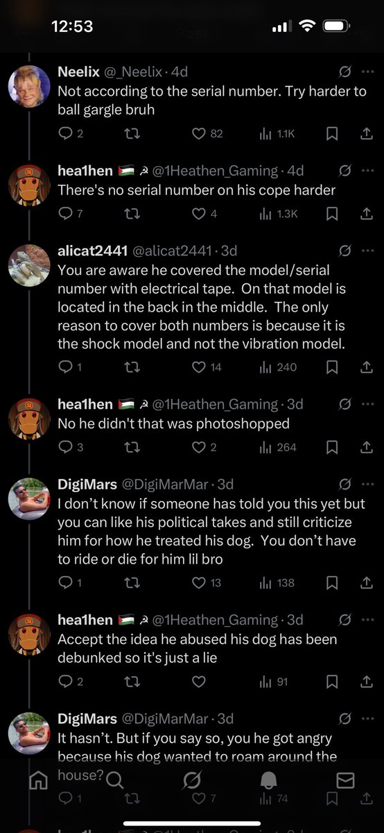 DarkCubix24's tweet photo. @1Heathen_Gaming @ANTllSM Then don’t be a hypocrite LOL, here’s you clearly saying the tape on the collar was photoshopped. And QT came out saying that hasan did remove the prongs and put black tape over it. So whose lying, you or QT? https://t.co/Quagdepcrf