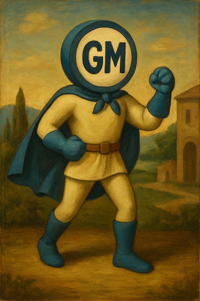 GM my lovelies 🧡

Art changes, but my $GM remains eternal.

Renaissance 🎨

Born in Italy in the 15th century, the Renaissance marked a return to the ideals of Antiquity.
Artists like Leonardo, Michelangelo, and Raphael sought balance, proportion, and truth.
It was the dawn of