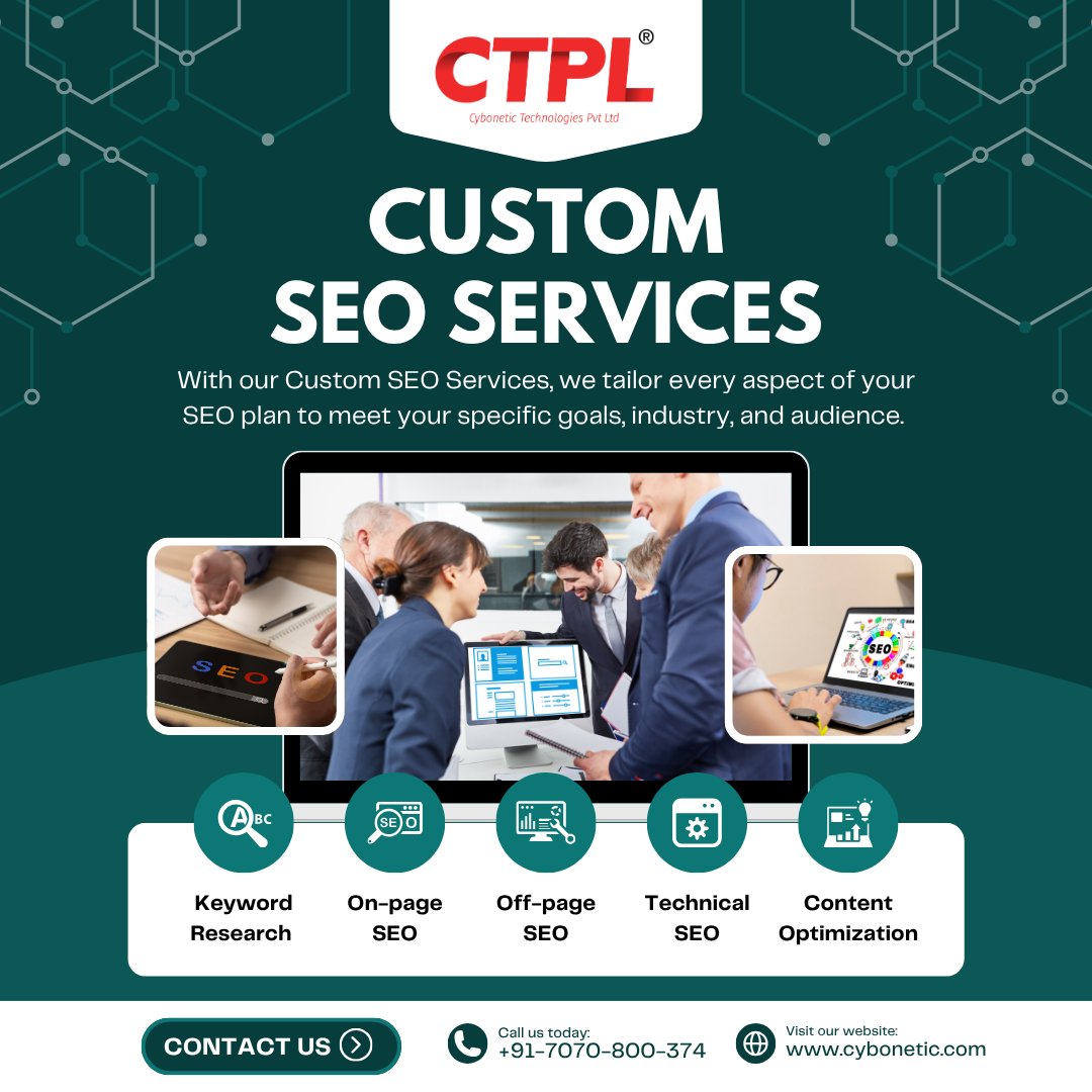 cybonetic's tweet image. We design SEO strategies tailored to your business goals, industry, and audience — from keyword research to on-page, off-page, and technical SEO with optimized content that drives results. 🌐📈

☎+91-7070-800-374
🌐cybonetic.com

#SEOServices #SEO #OnPage #OffPage