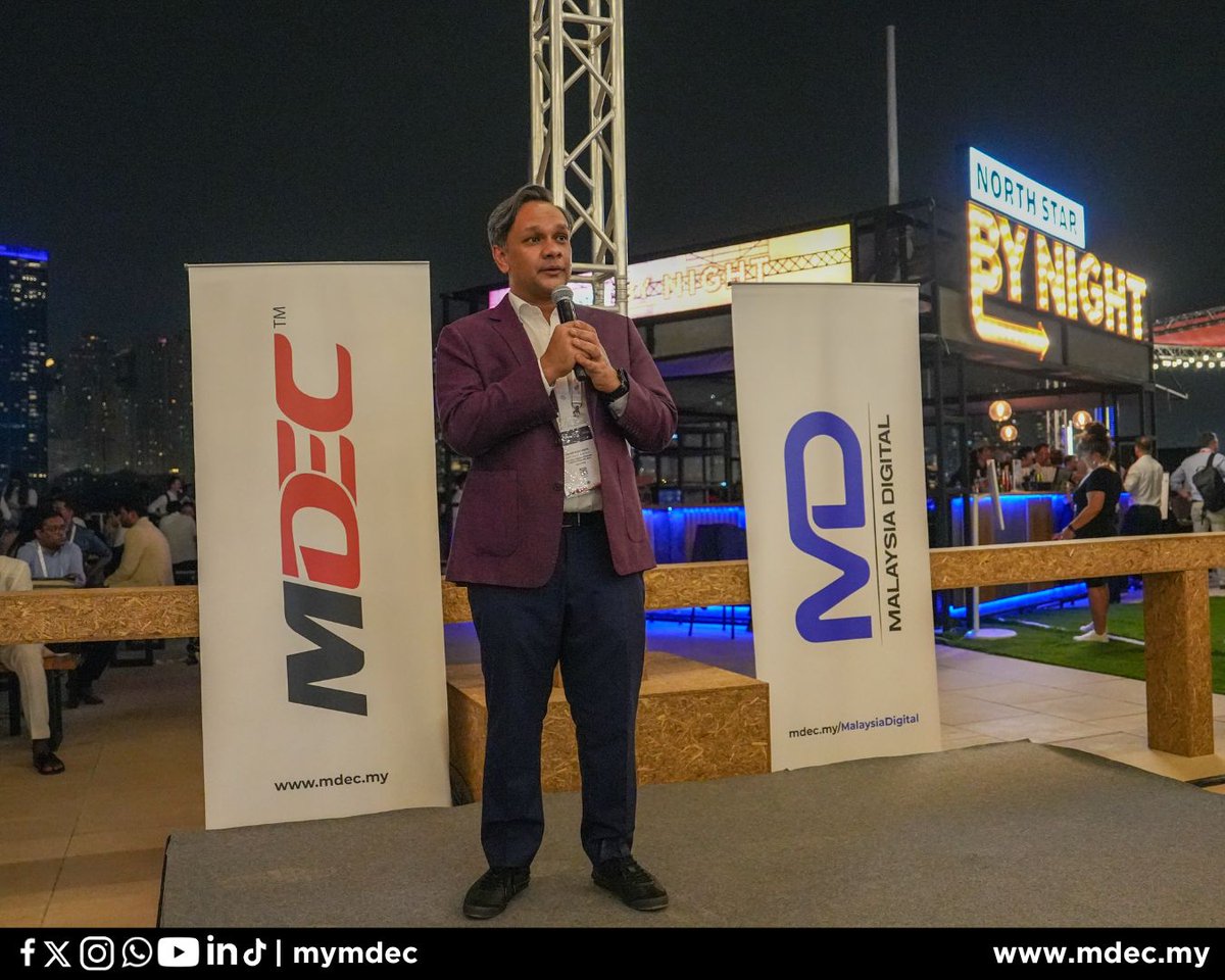 mymdec's tweet image. The Malaysia Networking Night, held in conjunction with Expand North Star x GITEX 2025, brought together global and regional technology leaders, investors, and innovators to celebrate Malaysia’s growing role as a trusted digital partner in the global economy.