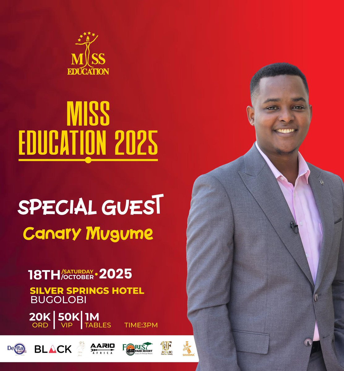 It’s more than beauty, it’s brains, confidence, and purpose 💪👑

Watch Uganda’s finest queens light up the runway at the Miss Education Uganda 2025 Grand Finale.

See you at Silver Springs, Bugolobi this weekend.

#MissEducationUg #MEU2025