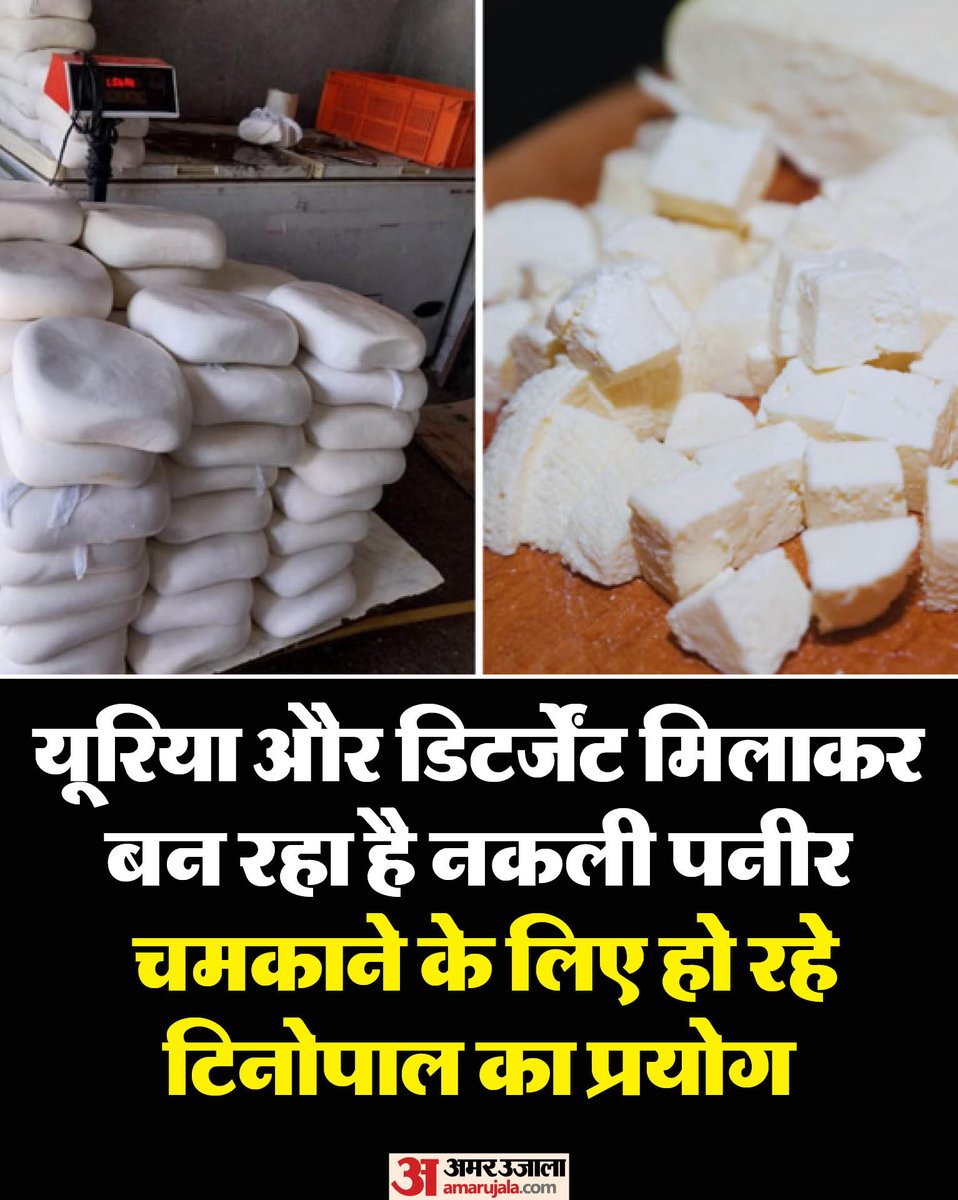 प्रदेश में धड़ल्ले से यूरिया, डिटर्जेंट मिलाकर नकली पनीर बनाई जा रही है। इसे चमकदार बनाने के लिए टिनोपाल और आला का प्रयोग किया जा रहा है, जो पनीर की विषाक्तता को बढा दे रहा है। इस पनीर को बनाने का सलीका राजस्थान से आए कारीगर सीखा रहे हैं। एफएसडीए ने इन कारीगरों की धर पकड़ के लिए