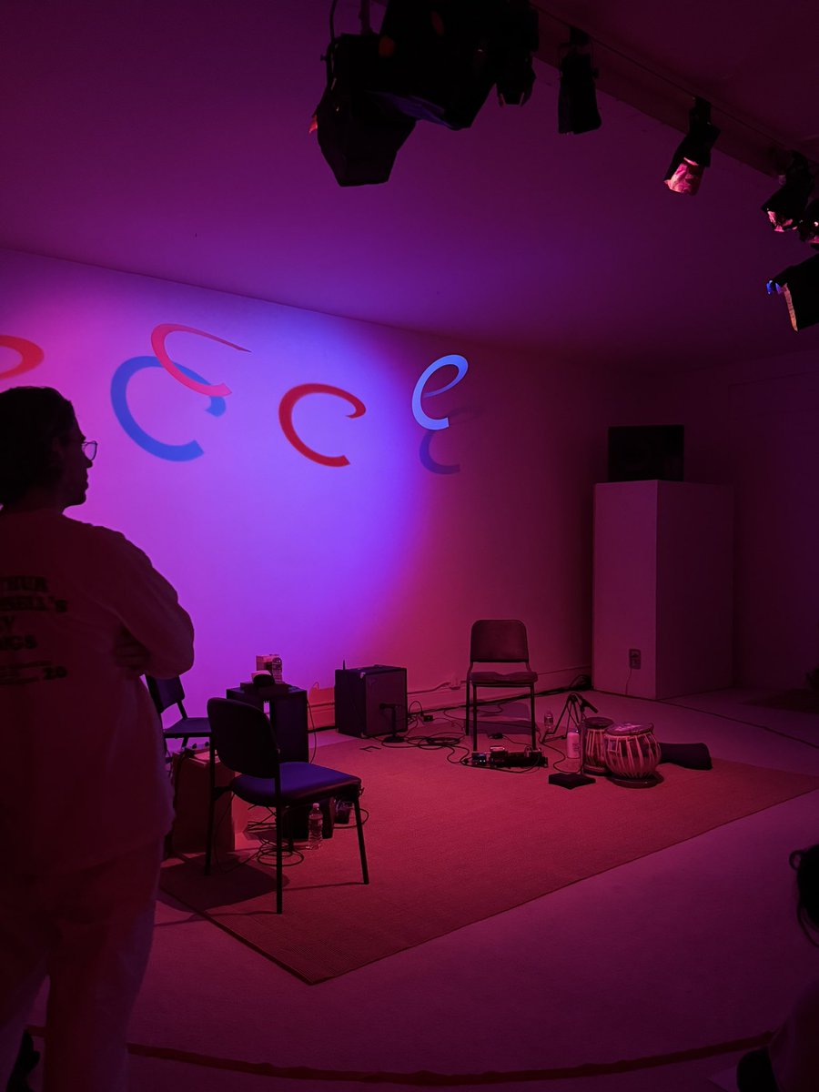 navbox's tweet image. i first heard about La Monte Young’s drones and installations in ‘04, while discovering the minimalism of 50’s and 60’s. to be able to witness him on his 90th bday right down the street is something i’ll be forever grateful for.