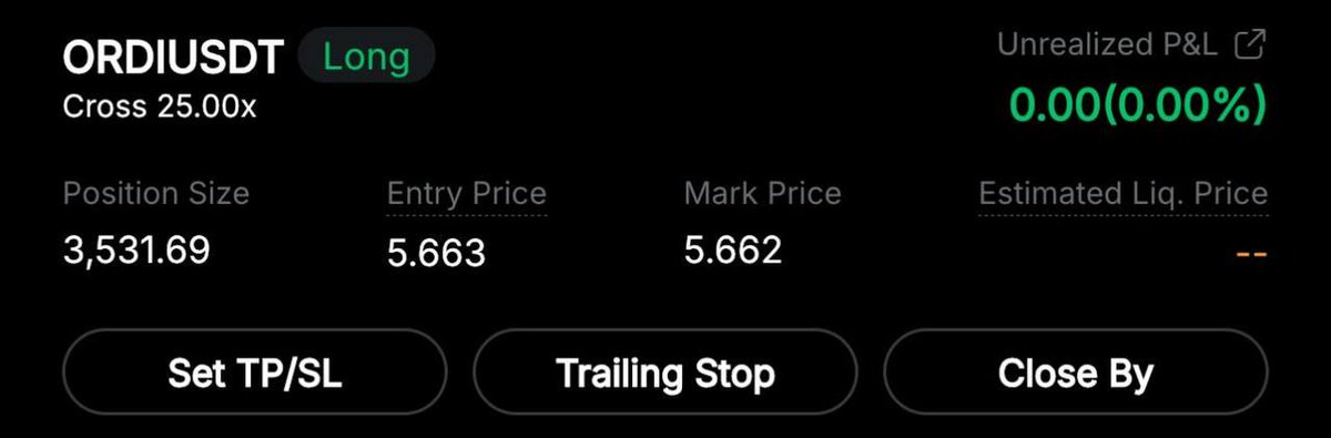 SignalMexc's tweet image. ❌Long $ORDI❌

💊DCA : 5.395
❌SL: 5.266
💵TP : 20likes
#Crypto