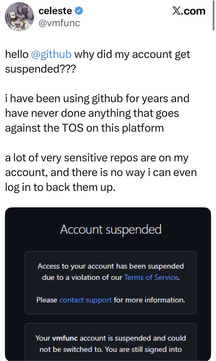 LundukeJournal's tweet image. So @GitHub suspended the account of @vmfunc, who made an inappropriate pull request to the Linux kernel repository.
A few quick things worth mentioning:
1) The pull request was wildly inappropriate and clearly violates the terms of service for GitHub.
2) That said, a full…