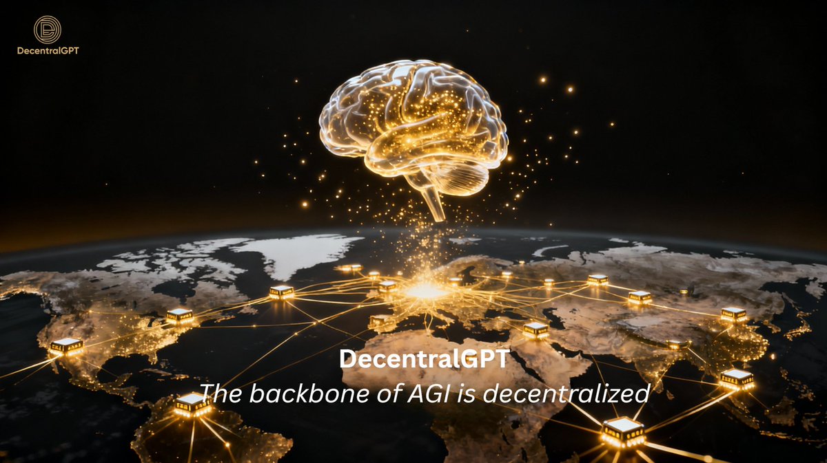 DecentralGPT's tweet image. Today’s AI is trained by corporations. But true intelligence should be built by people.
🌐 That’s why DecentralGPT exists.
💠 Thousands of GPU nodes around the world are connecting — forming a global inference network where every GPU is rewarded fairly, every result is…